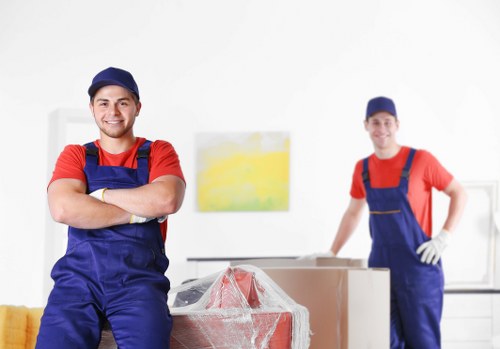 Removal team preparing for a home move in Acton