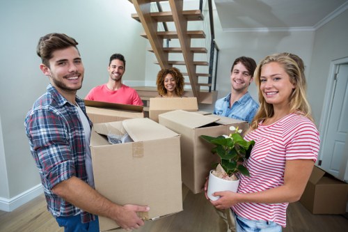 Professional movers handling an office relocation in Acton