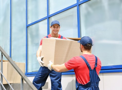 Furniture protection and loading during a house removal in Acton