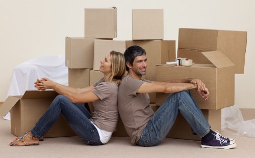 Professional office removals team handling workplace relocation in Acton