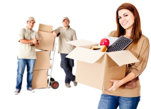 Careful loading of student belongings for an Acton move