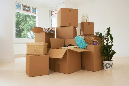 Fragile items wrapped and boxed for transport