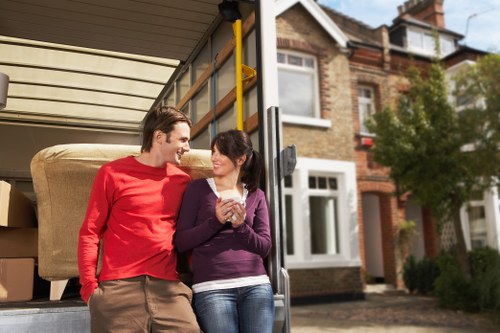 Professional man and van service with PPE and secure transport