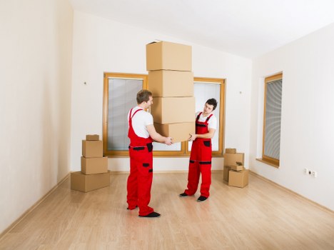 Truck loading for a residential move in West London